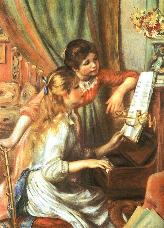 Pierre Renoir Two Girls at the Piano china oil painting image